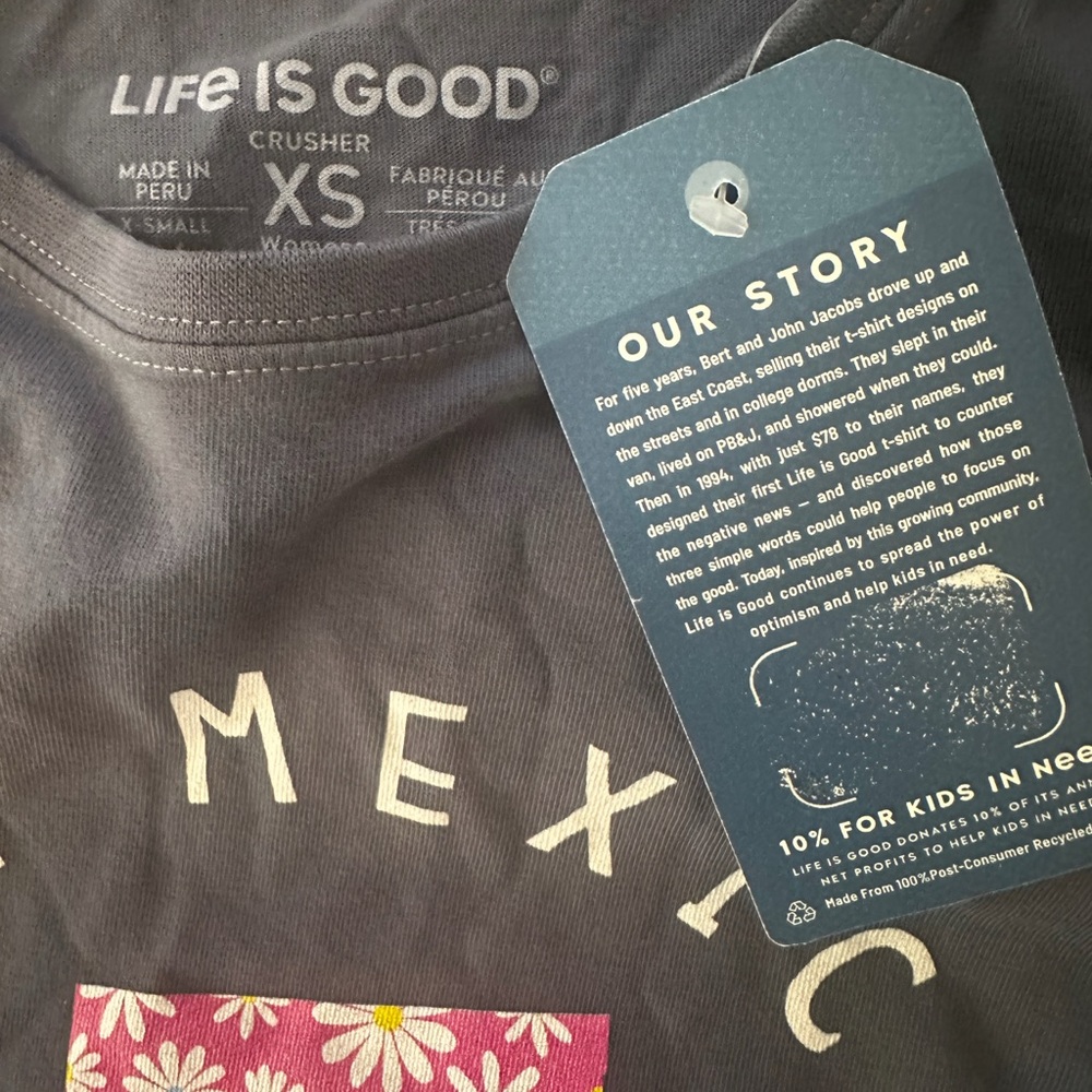 NWT Women's New Mexico Daisies Short Sleeve Crusher Tee - Picture 5 of 5